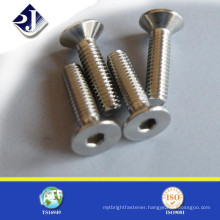 carbon steel zinc plating flat head allen bolt